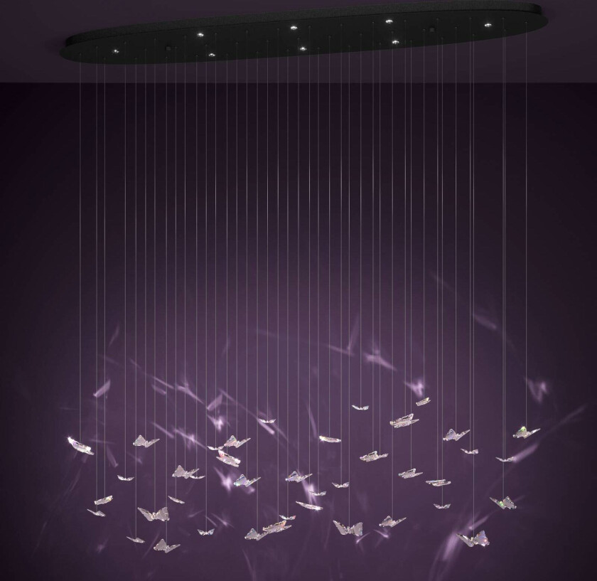 EGLO Stars Of Light LED-hengelampe Adrados, oval, 8 lyskilder