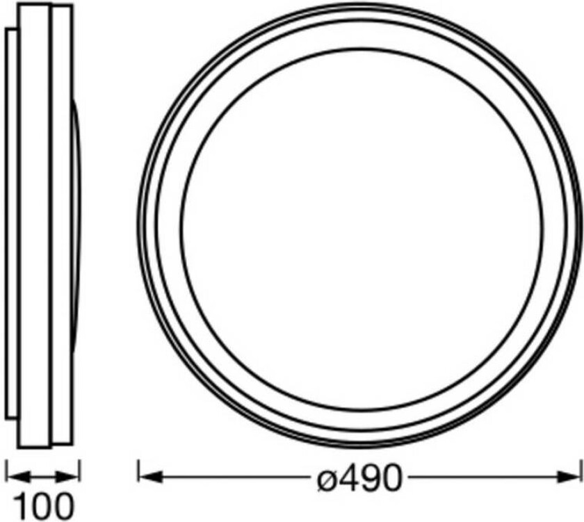 OSRAM SMART+ WiFi taklampe ORBIS ZEST, hvit 50 cm RGB CCT