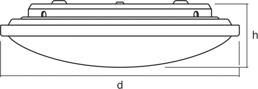 OSRAM LED-taklampe ORBIS, Ø 31 cm, fjernkontroll CCT hvit