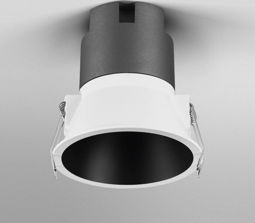 OSRAM LED innfelt spot TWIST, hvit/svart 840 Ø 9,3 cm metall