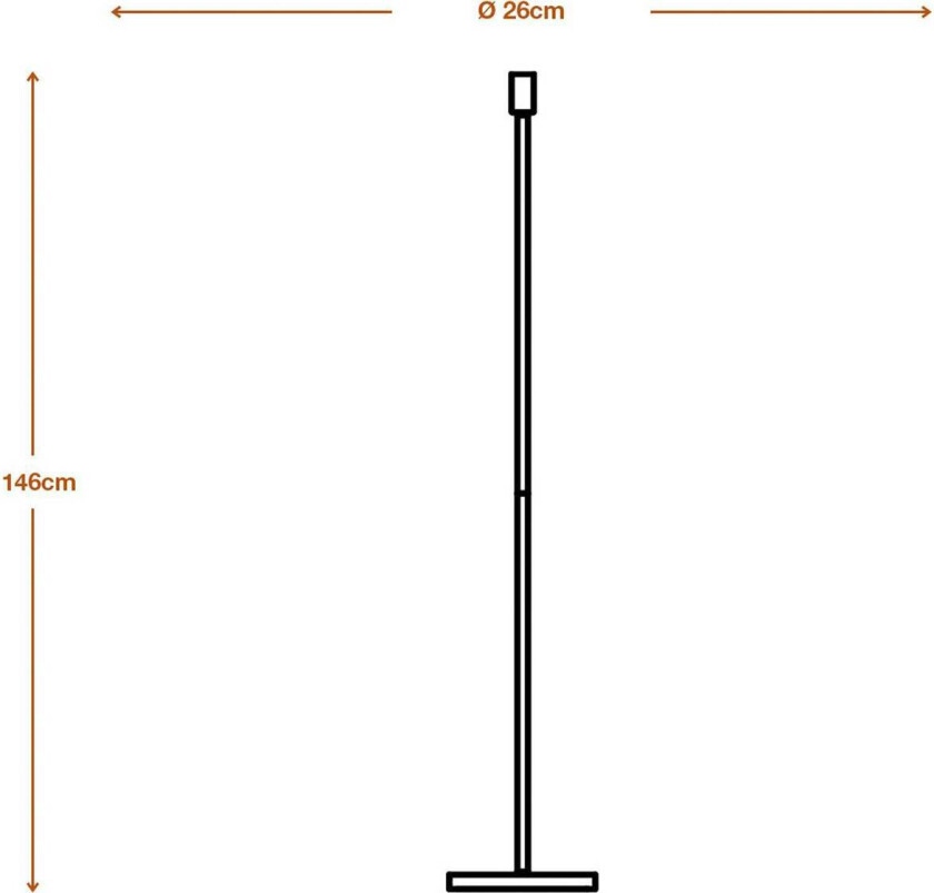 OSRAM gulvlampe DECOR STICK, mørkegrå, høyde 146 cm 1 x E27
