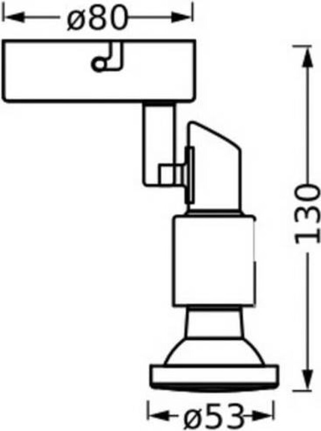 OSRAM downlight, svart 1 lyskilde GU10-LED 927 dimbar