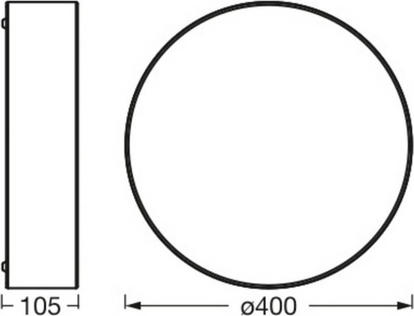 OSRAM taklampe ORBIS PARIS, brun, Ø 40 cm, tekstil, E27