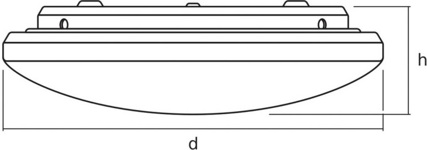 OSRAM LED-taklampe ORBIS PURE, hvit, Ø 40 cm, 24 W