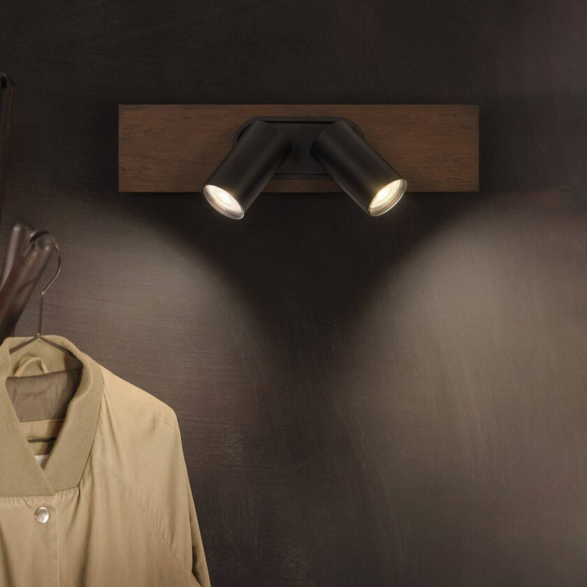 OSRAM takspot MERCURY svart 2-Spot GU10-LED 927 dimbar