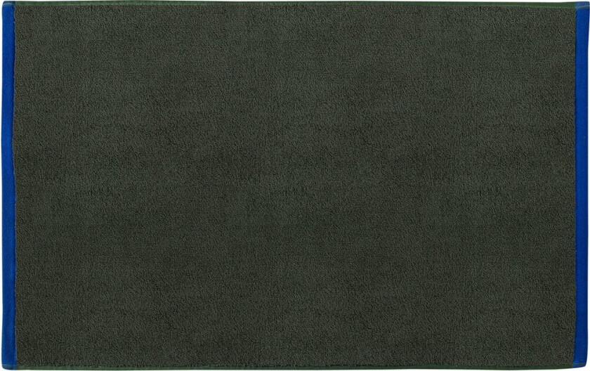 Soft baderomsmatte 50x80 cm Dark olive-light blue