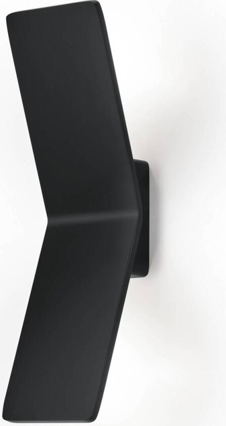 LED-vegglampe Ada, svart, aluminium, 2-lys