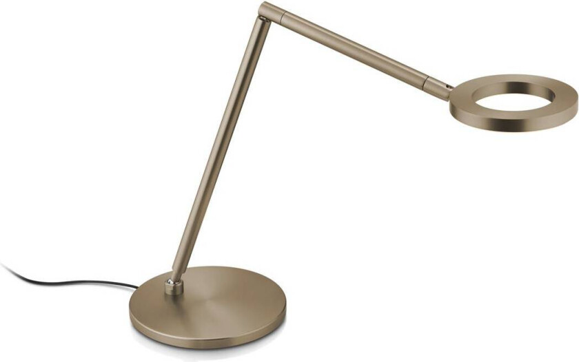 LED-bordlampe Tessa-T, bronseeffekt, CCT-bevegelseskontroll