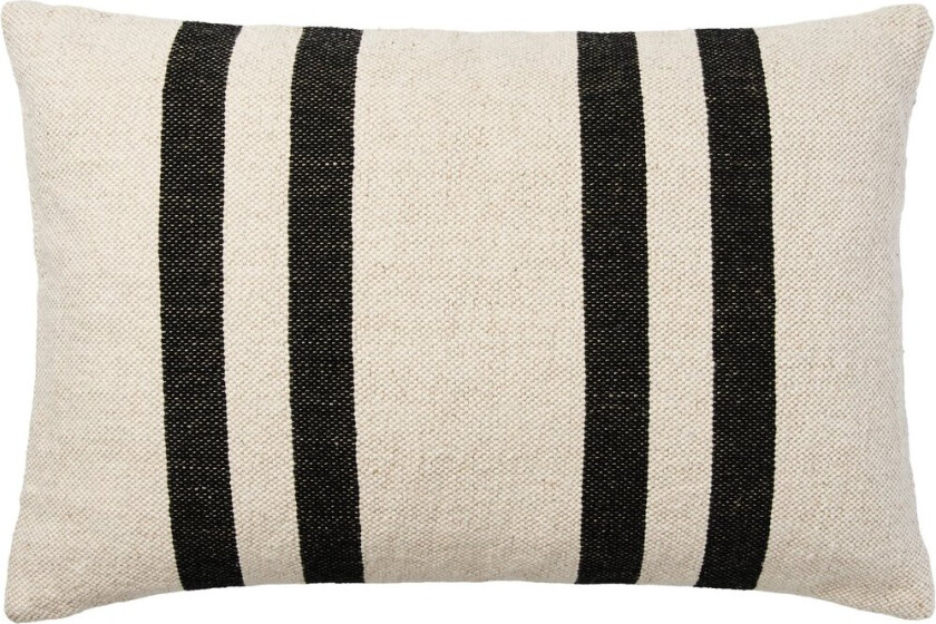 Bilde av Sigrun putetrekk Light beige-black, 40x60 cm