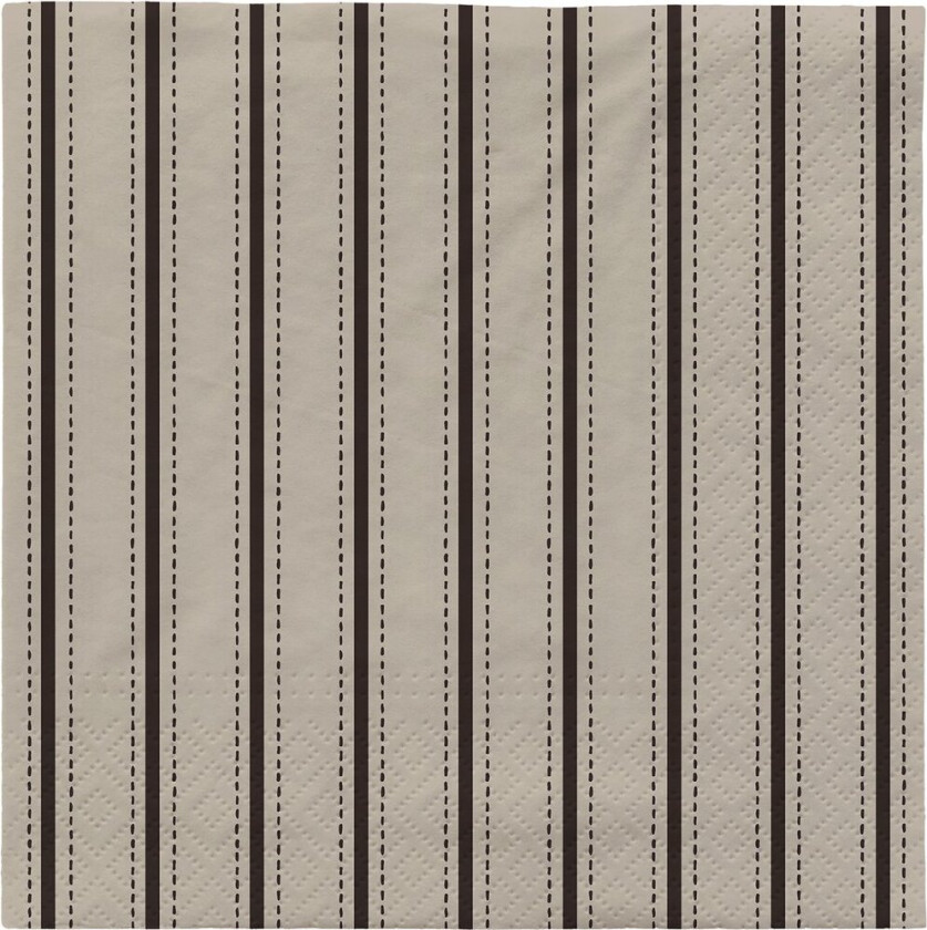 Dolly papirsservietter 33x33 cm 20-pk Black-off white