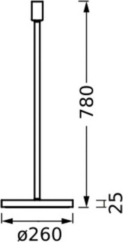 OSRAM gulvlampe DECOR STICK, mørkegrå, høyde 78 cm, 1 x E27