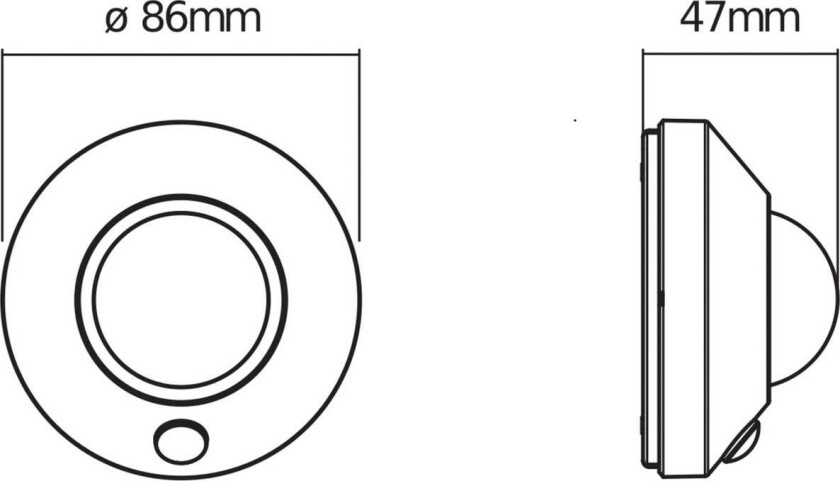 OSRAM LED-nattlampe NIGHTLUX CEILING, hvit, sensor Batteri