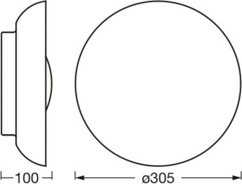 OSRAM taklampe ORBIS Milan, svart Ø 31 cm metall/glass