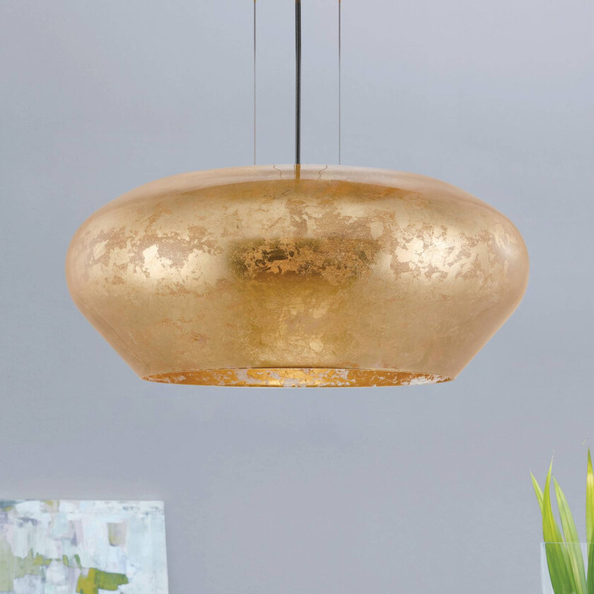 EGLO Stars Of Light hengelampe Priorat, glass, gullfarget