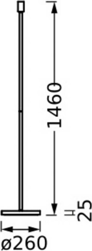 OSRAM gulvlampe DECOR STICK, beige, høyde 146 cm, 1 x E27