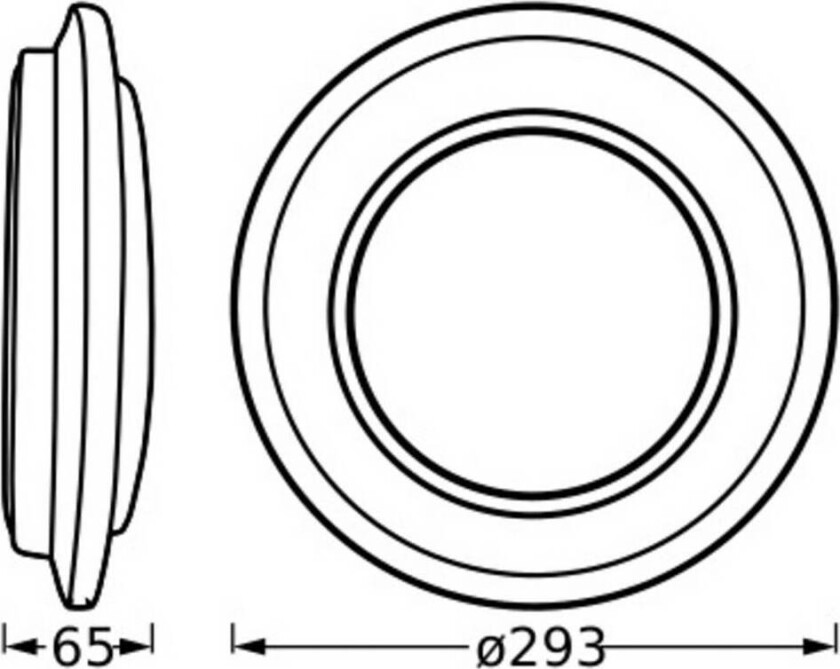 OSRAM LED-taklampe ORBIS BERLIN, svart Ø 30 cm metall
