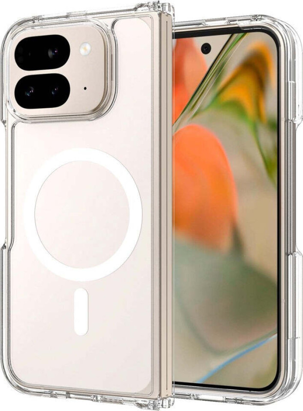 Google Pixel 10 Pro Fold Hybrid Plast Deksel - MagSafe Kompatibel - Gjennomsiktig