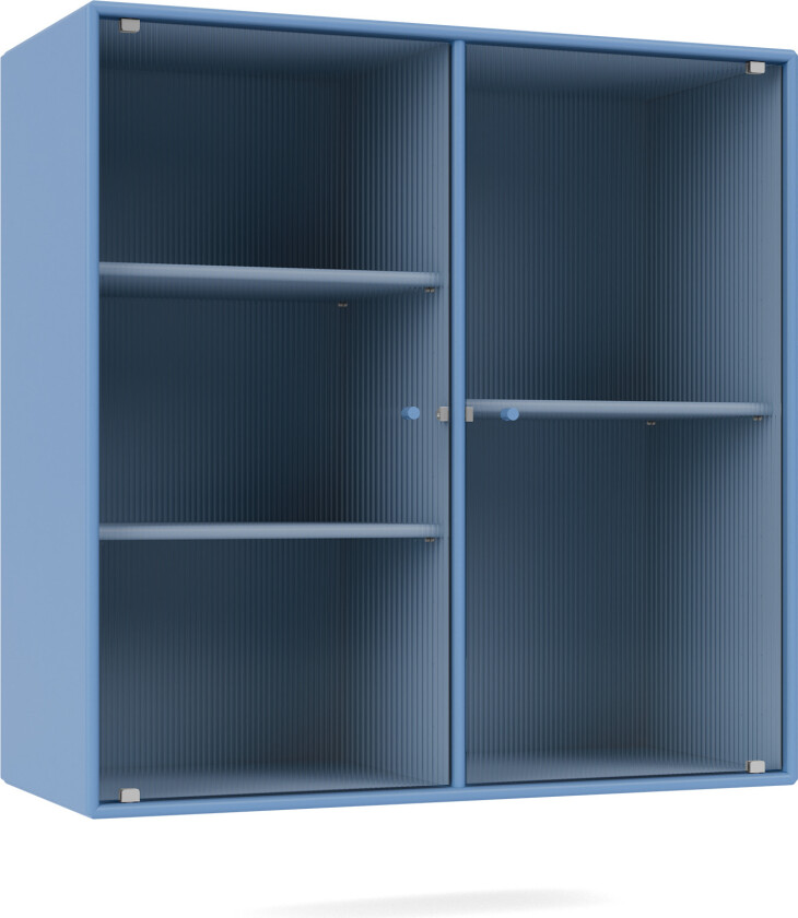Ripple Ii – Vitrine Cabinet 154-Azure 04 Suspension Rails - Skap og vitrineskap - Peter J. Lassen - Blå - Tre