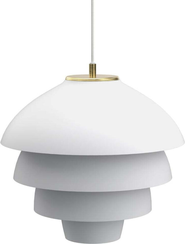 Valencia takpendel 42 cm - Hvit / Messing
