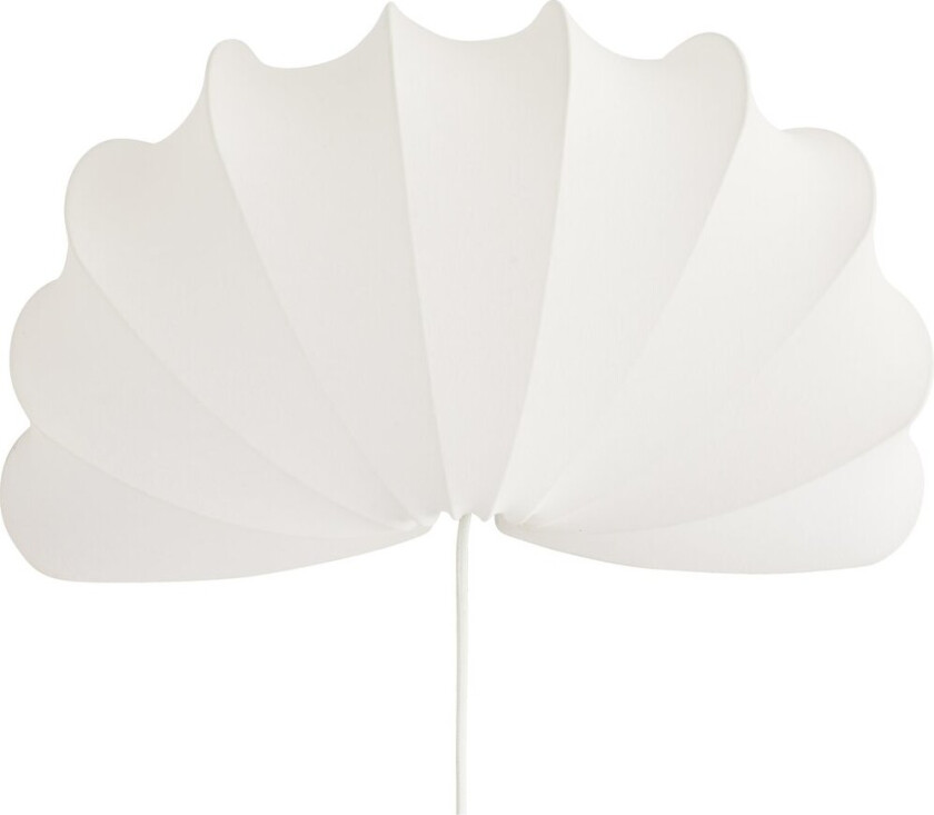 Anna vegglampe L 54 cm White cotton