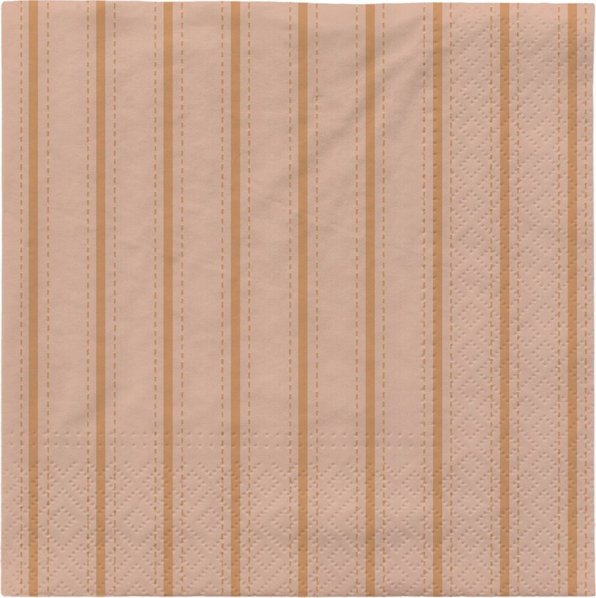 Dolly papirsservietter 33x33 cm 20-pk Soft pink-cinnamon sand