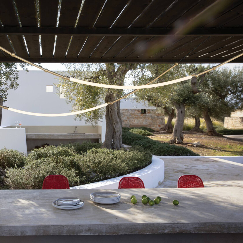 Leda LED-hengelampe IP65 1 lyskilde bronse