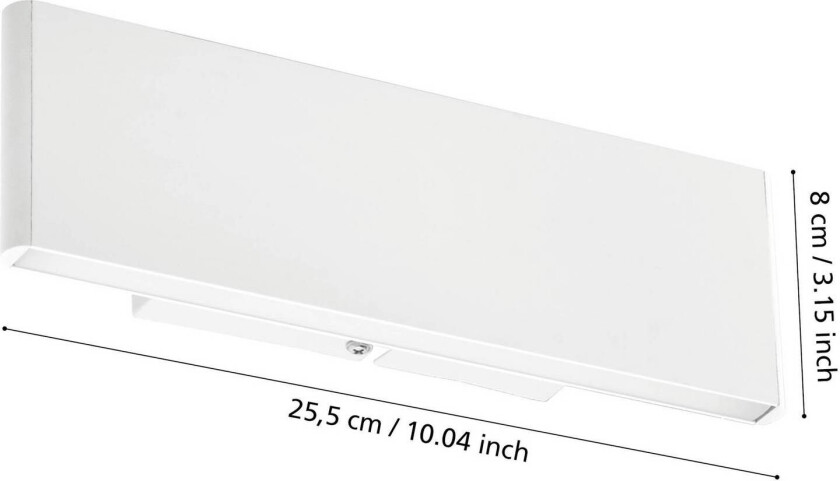 EGLO Stars Of Light LED-vegglampe Climene, hvit, aluminium