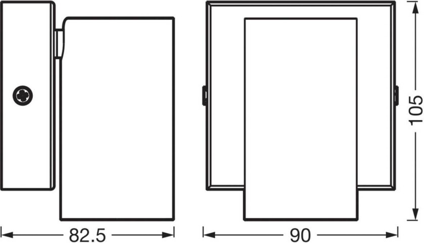 OSRAM veggspot OCTAGON, hvit, 1 lyskilde, GU10-LED 927 dimbar