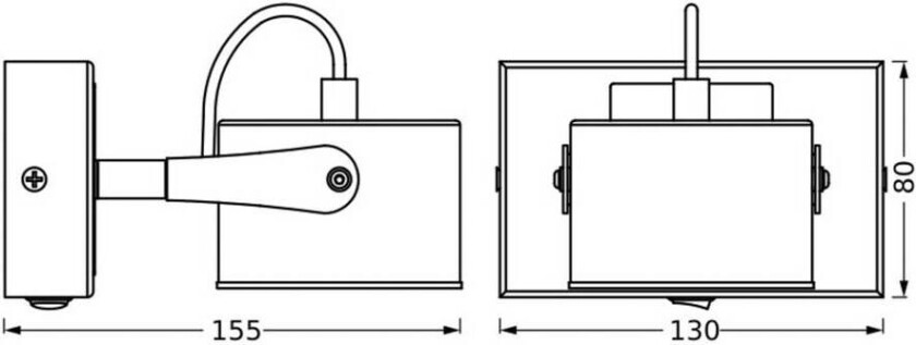 OSRAM LED-taklampe Jupiter, 1 lyskilde, sølv, metall