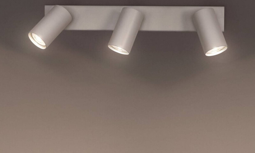 OSRAM takspot OCTAGON, hvit, 3 lyskilder, GU10-LED 927 dimbar