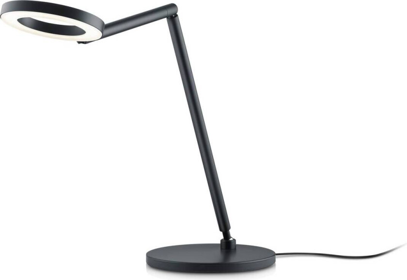 LED-bordlampe Tessa-T, svart, CCT, gestkontroll