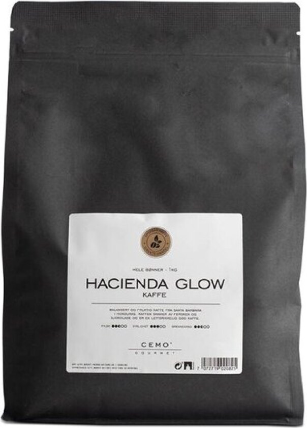 Hacienda Glow hele kaffebønner 1 kg