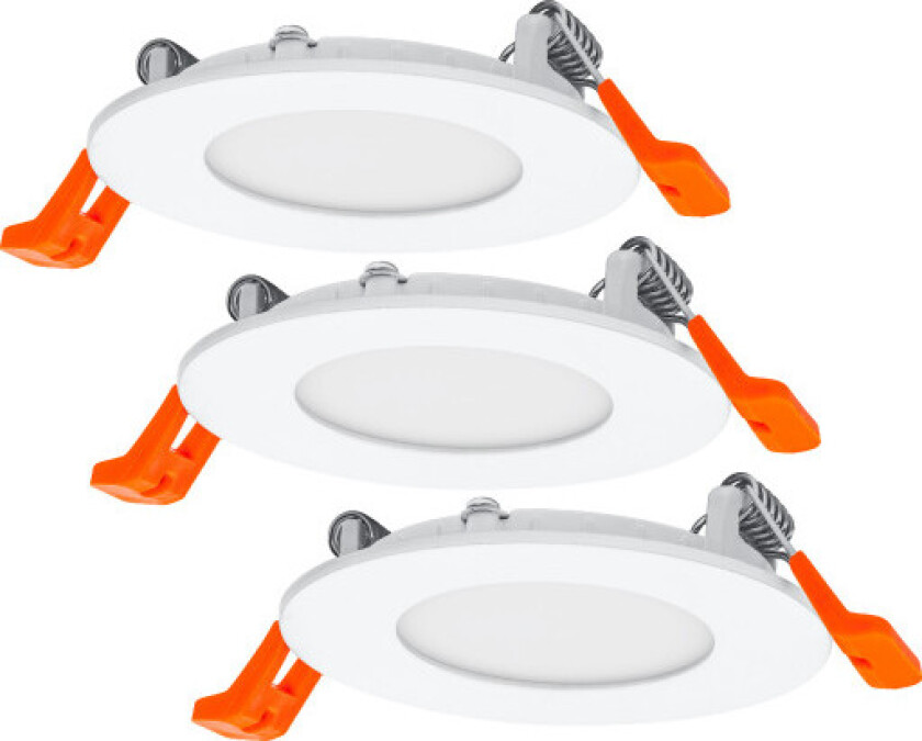 Slim downlight, 4,5W, 3 stk
