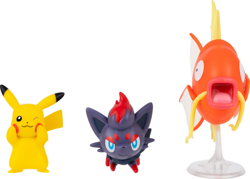 Bilde av Battle Figure 3 pack - Pikachu, Magikarp&Zorua (PKW4090)