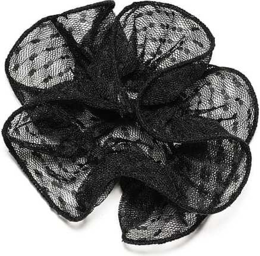 Hair Scrunchie Black Lace