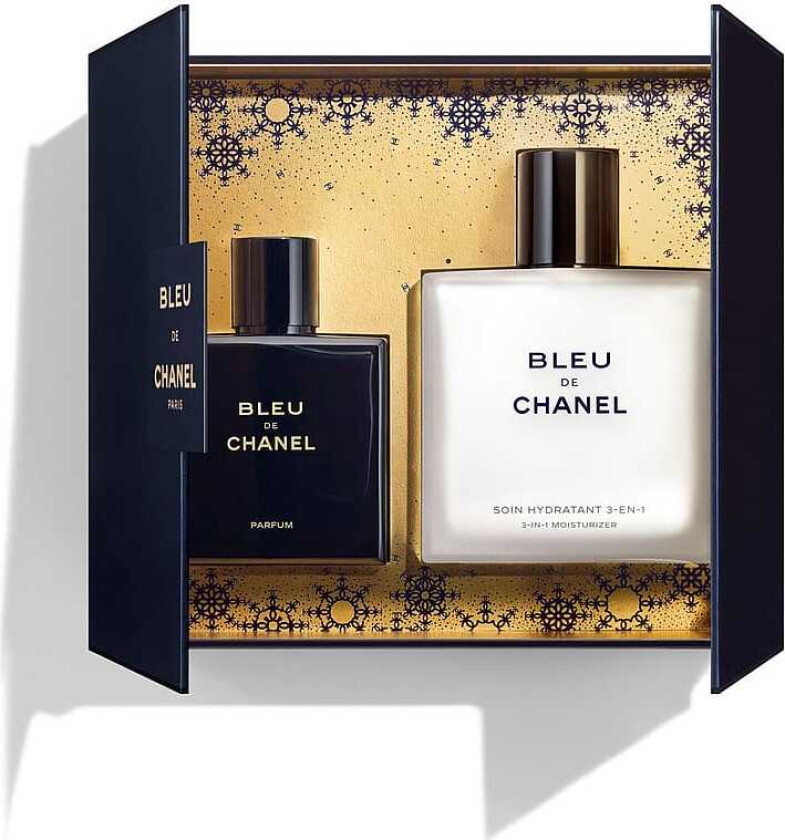 BLEU DE CHANEL CASE Parfum 50 ml And 3-In-1 Moisturizer 90 ml