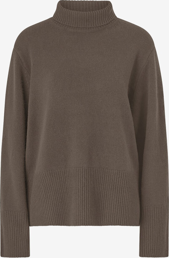 Pullover Alpha Knit T-neck - Brun