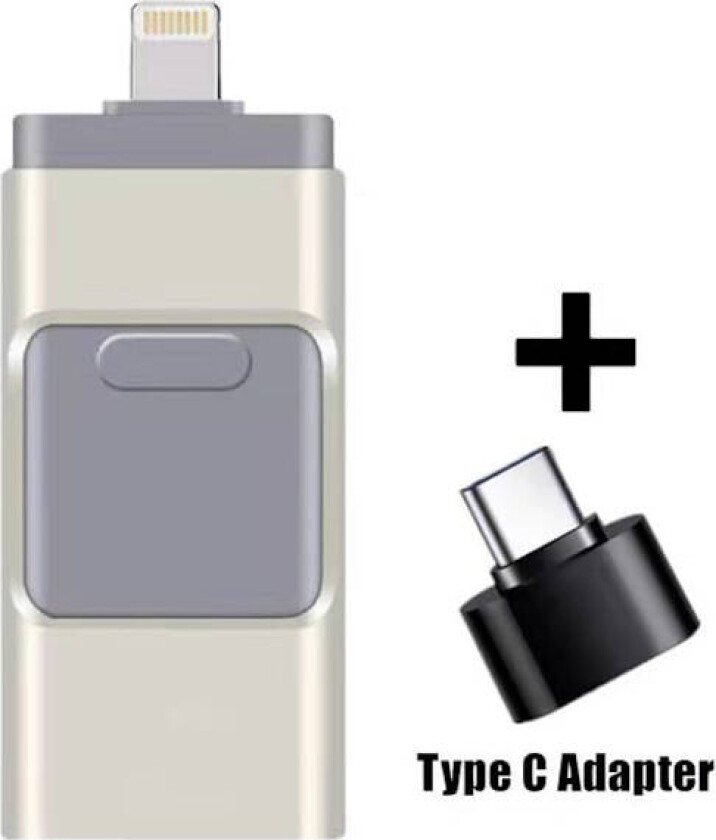 4-i-1 USB I Flash Drive Disk Lagringsminne for iPhone iPad PC iOS Android (128GB)