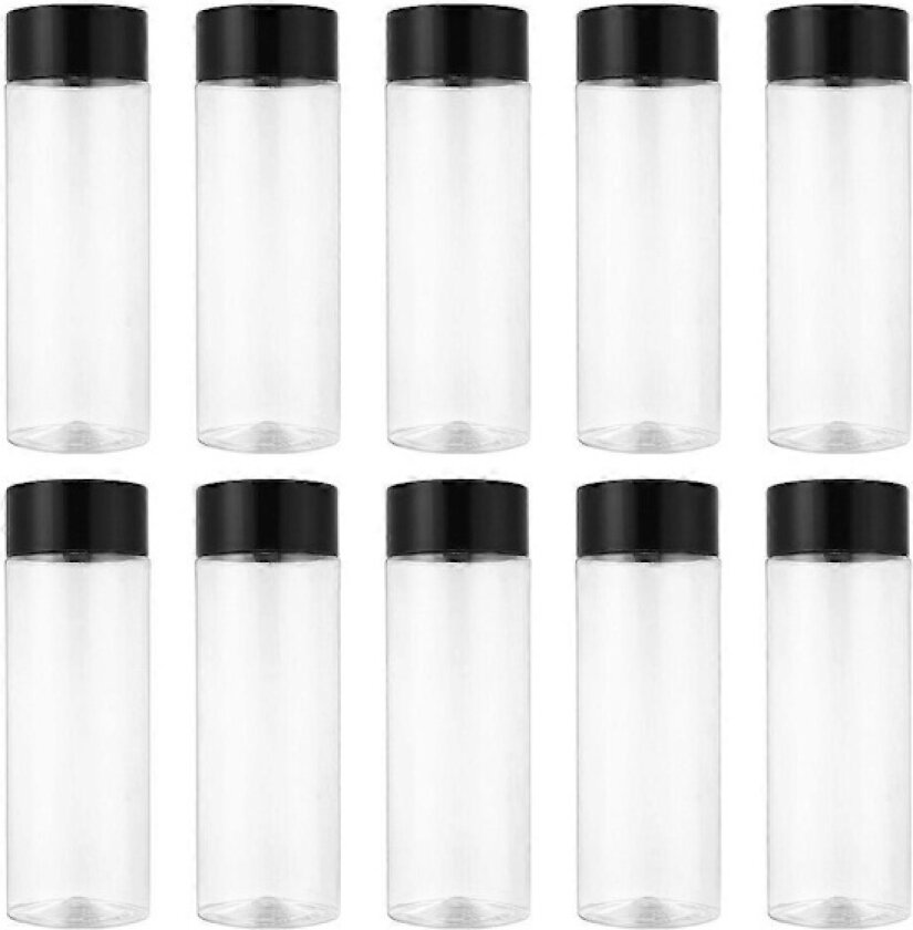 10 stk Plast Juiceflaske Transparent Grov Kornlagringsbeholder Drikkeflaske