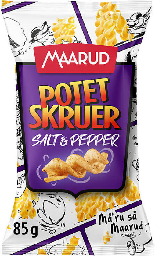 Potetskruer Salt&Pepper 85g