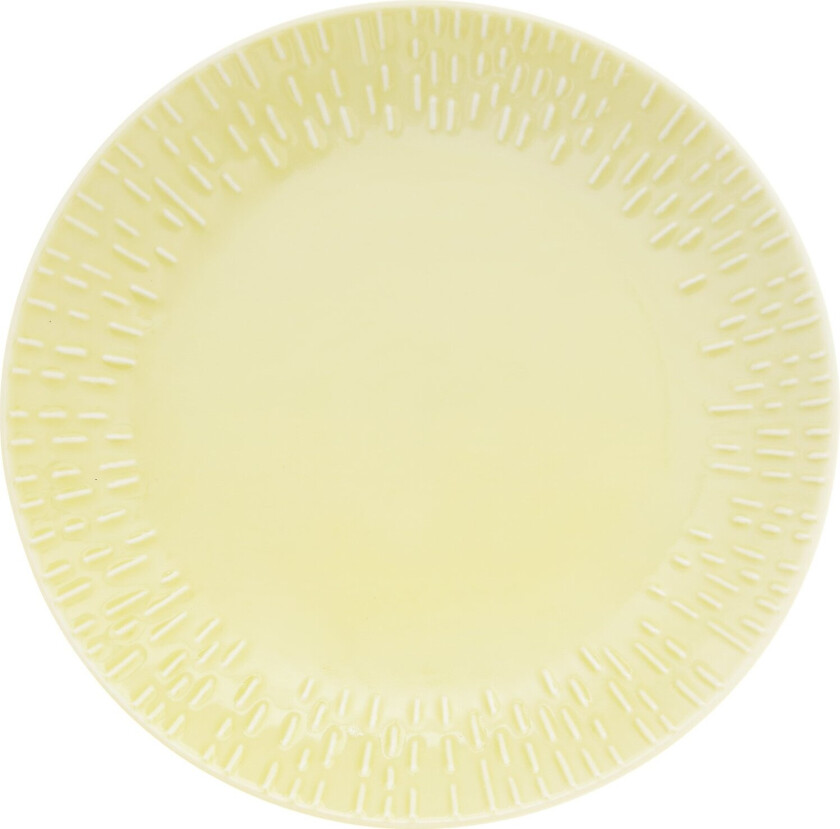 - Life in Colour - Confetti - Lemon dessert plate w/relief porcelain (13302)