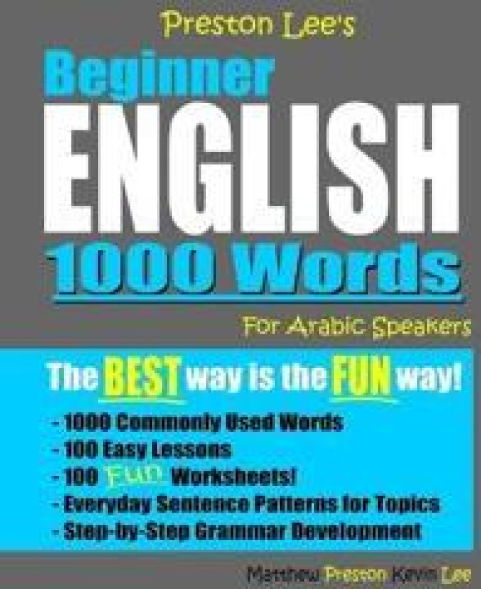 Preston Lee's Beginner English 1000 Words For Arabic Speakers