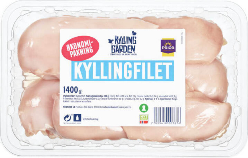 Kyllingfilet 1400g Kyllinggården