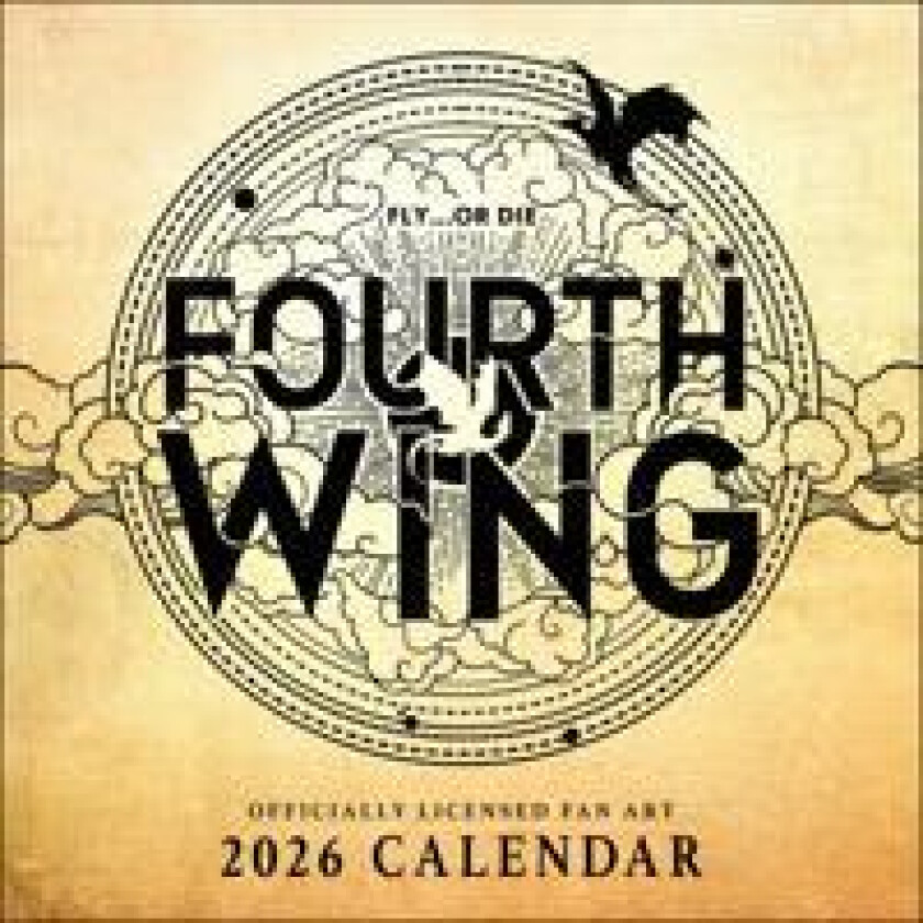 Fourth Wing Officially Licensed Fan Art 2026 Wall Calendar