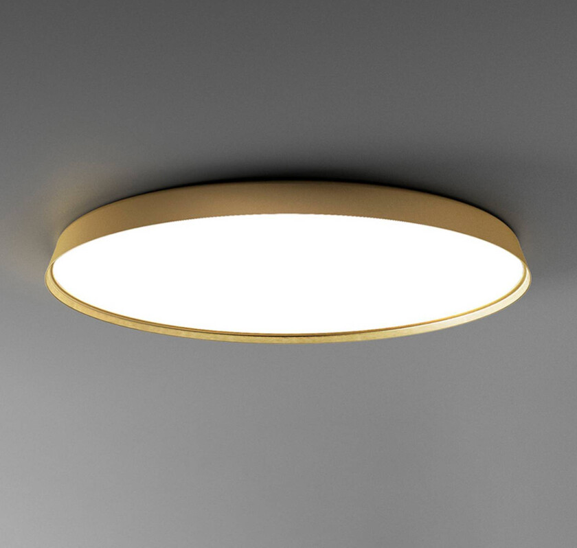 Compendium Plate LED-taklampe, messing