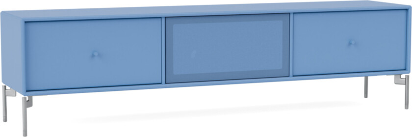 Octave V TV Bench 154-Azure Matt Chrome - TV-benker - Peter J. Lassen - Blå - Tre