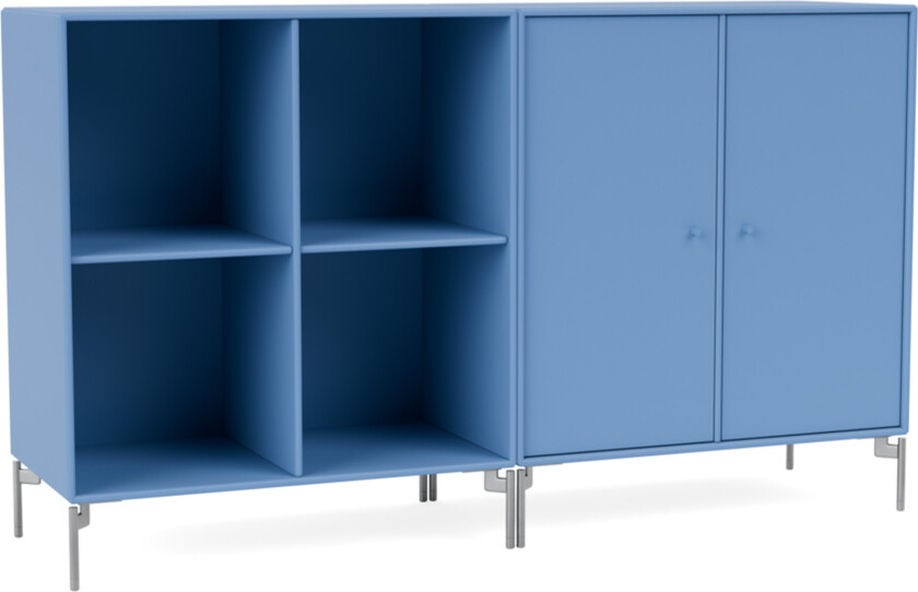 Pair Classic Sideboard 154-Azure Matt Chrome - Sideboards og skjenker - Peter J. Lassen - Blå - Tre