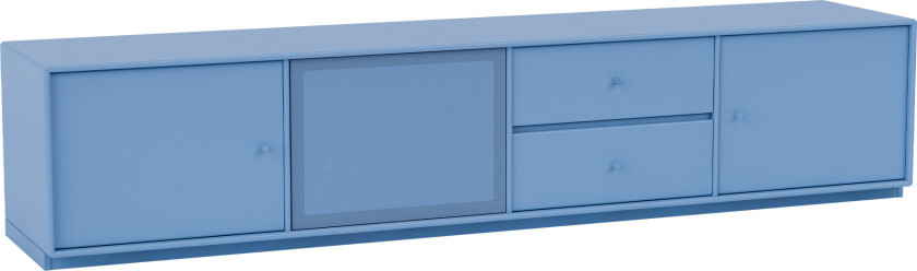 Octave Viii TV Bench 154-Azure 06 Plinth 3 cm - TV-benker - Peter J. Lassen - Blå - Tre