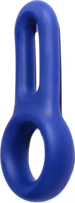 Macho Armor Silicone Cock & Ball Ring Blue