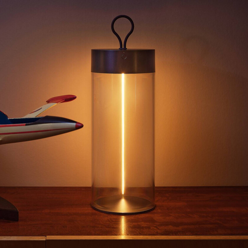 OSRAM LED-batteridrevet bordlampe DECOR FILAMENT, mørkegrå 32 cm